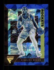 2020-21 FLUX #66 STERLING BROWN CRACKED ICE PRIZM - HOUSTON ROCKETS