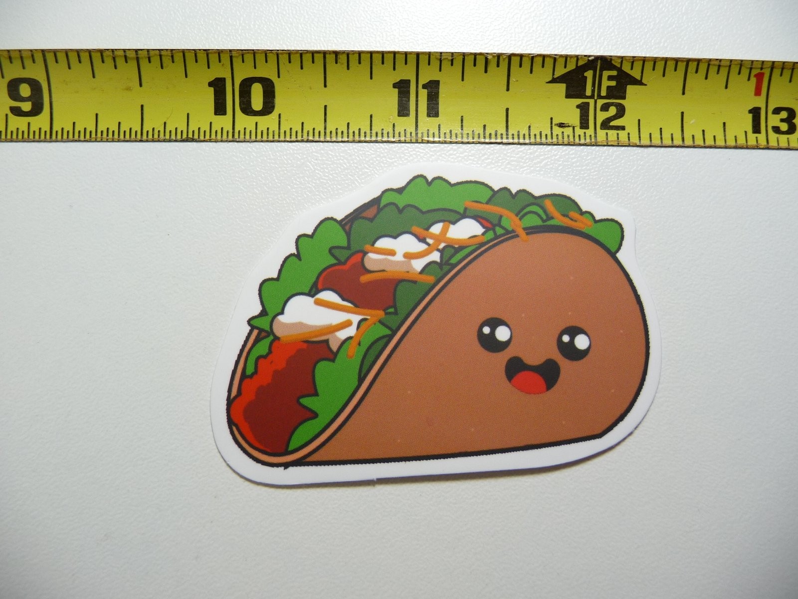 Mexican Food Taco Decal Sticker with Sour Cream Southwest Design