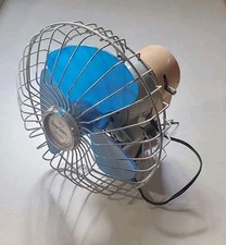 Vintage Electric Barjan 12v Car Dash Fan With Mount Wiring Made In Taiwan