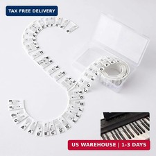 Piano Keyboard Note Labels for 88/61 Key Pianos, Removable Silicone Piano Note S