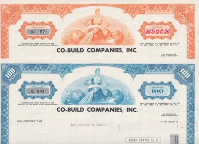 2 Stück, CO-BUILD COMPANIES, Virgin Islands 1972, HWP’s - Bild 1 von 3