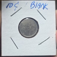 Roosevelt Dime 10C (10¢) Blank Planchet Variety Mint Error Coin