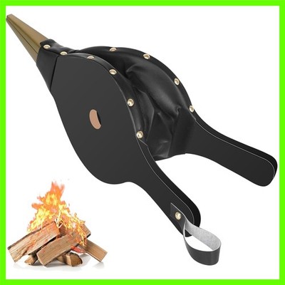 Fireplace Bellows Air Blower Cast Nozzle 14.8'' x 5.6'' for Outdoor Camping BBQ...