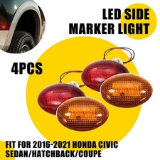 Dually Bed Fender Side Marker Led Lights For Ford F350-f550 Red Amber Truck C