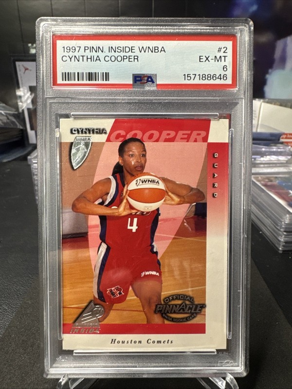 1997 Pinnacle WNBA #2 Cynthia Cooper PSA 6 Rookie Card