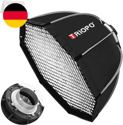 Triopo 55 Cm Fototafel Bowens Mount Octagon Umbrella Softbox Quick Installation 