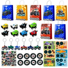 Monster Truck Party Favors Monster Trucks Party Supplies Boy Birthday Gift Bags