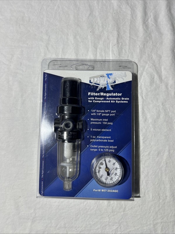 B07-202AGC - B07 Series 1 FRLs Carded Miniature Filter/Regulator