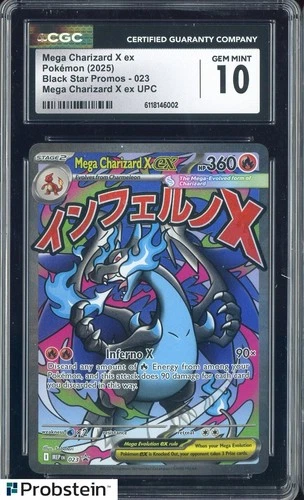 #1 2025 Pokemon MEP EN BSP Ultra Premium UPC Mega Charizard X ex CGC 10 GEM MINT