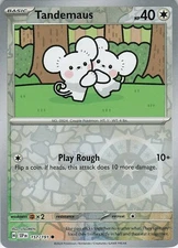Tandemaus Reverse Holo 157/191 Common SV08: Surging Sparks NM Pokémon