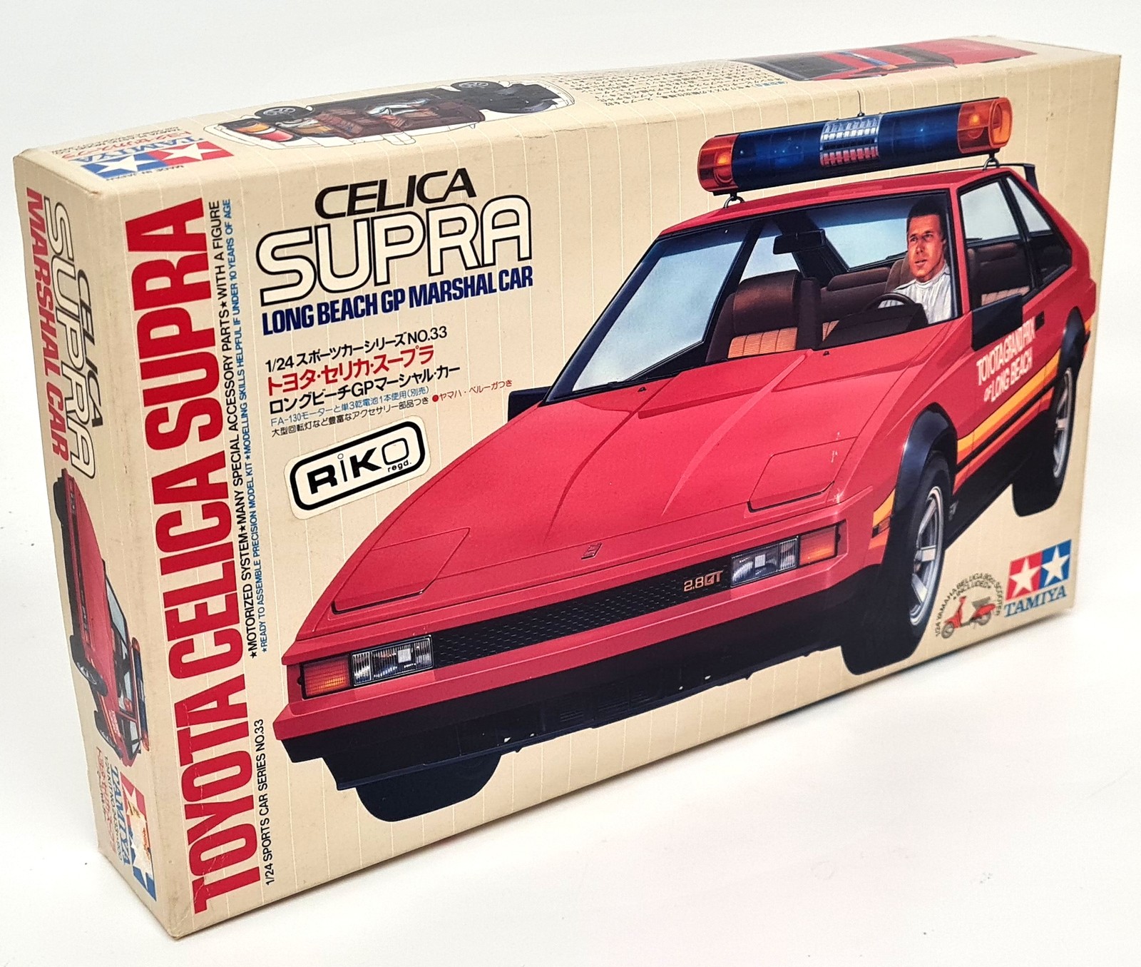 Tamiya 1/24 Toyota Celica Supra Long Beach GP Marshal + Beluga Model Car Kit