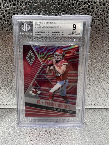 2017 Phoenix Rookies Pink #104 Patrick Mahomes II /199 PSA 9 KC Chiefs RC