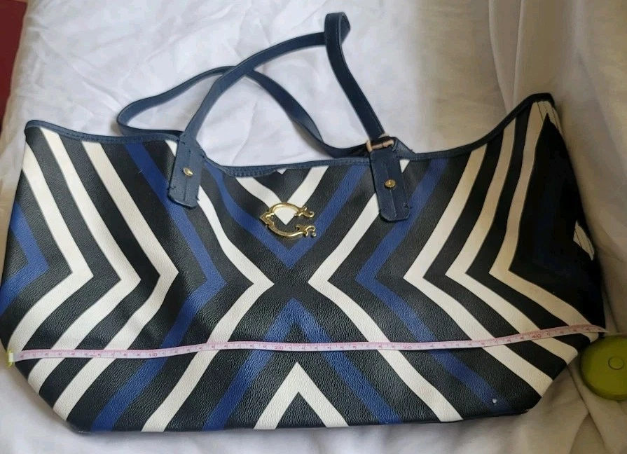  Bolso de Mano C. Wonder Mujer Azul Marino Rayas BIN 1 Foto 2 de 4