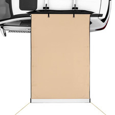 6.6 Ft. X 8.2 Ft. Retractable Car Side Awning PU3000 Mm UV50 Waterproof Vehicle