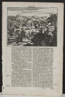 SUSQUEHANNOCK VIRGINIA UNITED STATES 1671 MONTANUS UNUSUAL ANTIQUE CITY VIEW