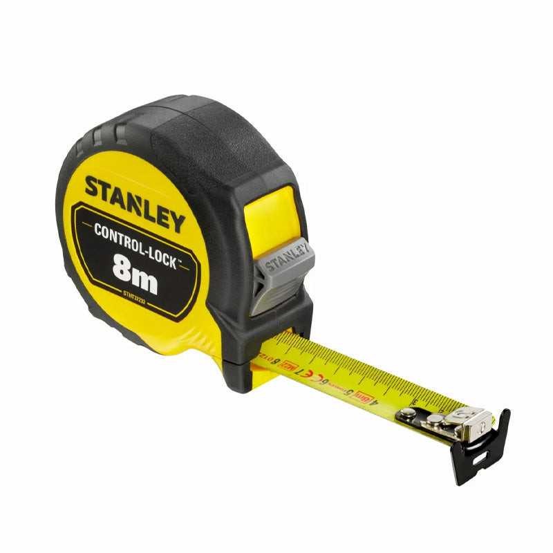 Mètre ruban 8m double marquage STANLEY Control-Lock ruban 25mm magnétique