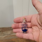 Newport Beach California Prehistoric Shark Tooth Clear Mini Bottle w/ Cork 1 oz — photo 6