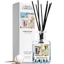 - Wood Sage  Sea Salt Oil Reed Diffuser  Long Lasting Home Fragrance Essent...