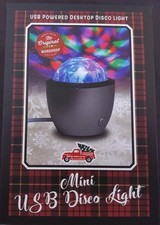 Mini Multi-color LED Disco Ball Light USB Cord Silver White