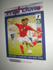 FREE LIONS, ENGLAND  v  HUNGARY, 30th MAY 2006, ISSUE NUMBER 54,  MINT CONDITION