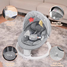 Baby Swing for Infants, 5 Sway Speeds with Remote Control,10 Music and Bluetooth