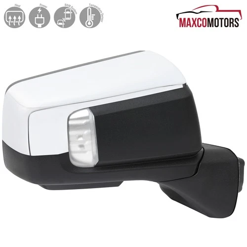 Right Side Chrome Mirror Fits 2019-2025 GMC Sierra 1500 Power Heated+BSM+Temp