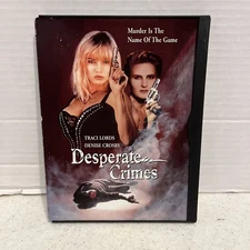 Desperate Crimes (DVD, 1993) ☆RARE, HTF, OOP Traci Lords Film☆Free Shipping!☆