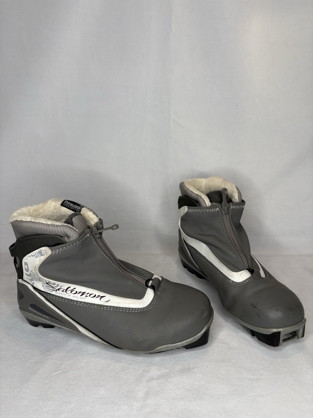 Scarponi da sci di fondo Salomon Siam 7 Pilot XC donna taglia 8 grigio