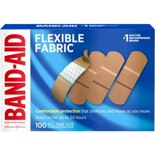 Band-Aid Brand Flexible Fabric Adhesive Bandages, 100 Count...
