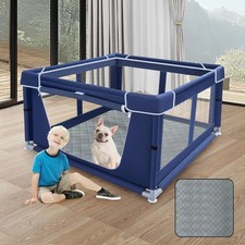 42x42 Inches Puppy Playpen W/ Dog Pads Dog Playpen Puppies/Small Dogs Pet