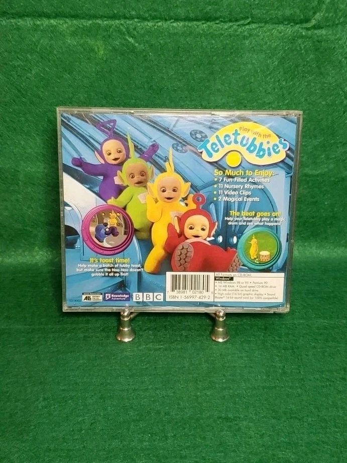 Vintage 1998 BBC Play with the Teletubbies PC CD-ROM Windows 98/95 UK Kids Game - Image 2 of 3