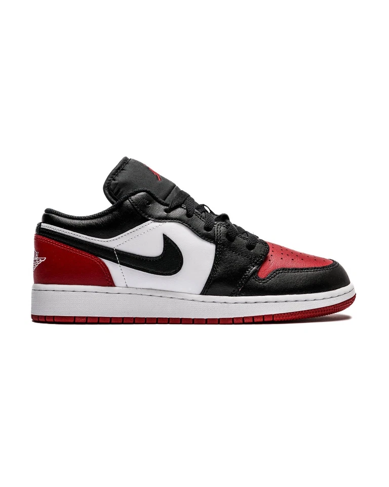 Nike Air Jordan 1 Low (GS) Zapatos Blanco Negro Rojo Universitario 553560-161 Multi Tallas Foto 3 de 4