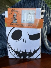 Jack Skellington Fabric Shower Curtain Halloween Nightmare Before Christmas New