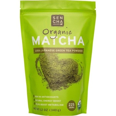 Sencha Naturals Organic Matcha 100% Japanese Green Tea Powder 12 oz
