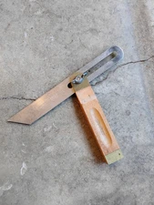 VINTAGE STANLEY # 46-812 - 8 inch SLIDING T BEVEL CARPENTERS TOOL USA