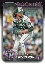 Justin Lawrence 2024 Topps 259 Colorado Rockies Baseball Card