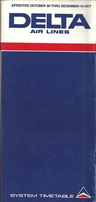 Delta Air Lines system timetable 10/30/77 [6011]