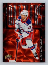 2025-26 Upper Deck #DZ-17 Alexis Lafreniere NY Rangers Dazzlers Orange