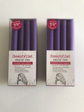 2 PC  The beautylist curly cue 7/8  diameter flexible hair rollers - 1 set of 12