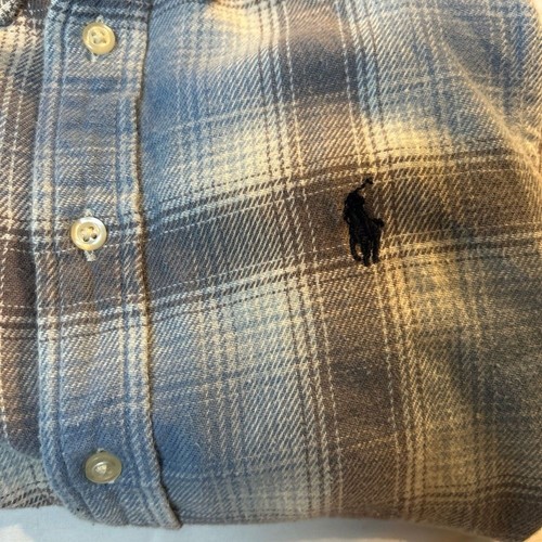 Ralph Lauren Flannel Long Sleeve Button Down Shirt Plaid Boys Size Small (8) - Picture 3 of 8