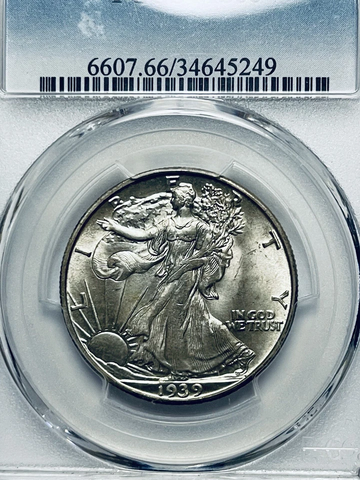 1939-D Walking Liberty Silver Half Dollar PCGS MS66 - Image 3 of 4
