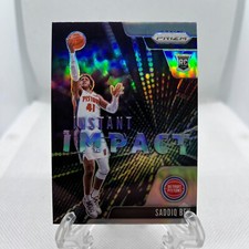 2020-21 Prizm Saddiq Bey RC #24 Silver Prizm Rookie Instant Impact Pistons 