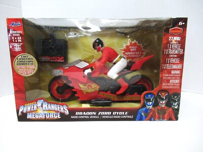 2013 SABAN'S POWER RANGERS MEGAFORCE RED DRAGON ZORD CYCLE NIB RADIO CONTROL
