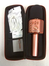 BONAOK Bluetooth Karaoke Wireless Microphone Portable Handheld Speaker WINE