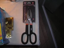  10" All Purpose Snips Sheet Metal Tin Straight Cut Double Insulated Grips