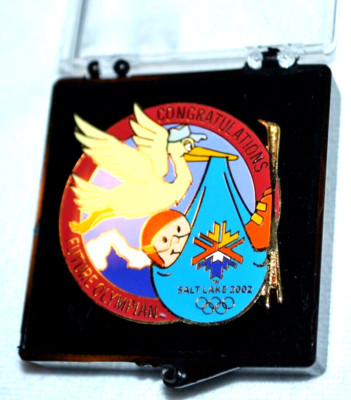 Winter Olympic Games Salt Lake 2002 Congratulations Future Olympian Pin LE VHTF