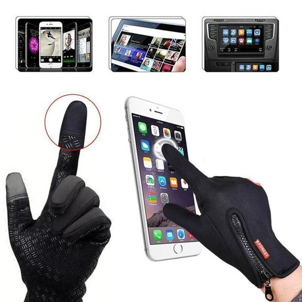 Thermal Windproof Waterproof Winter Gloves Touch Screen Warm Mittens Men Women - Image 3 of 4