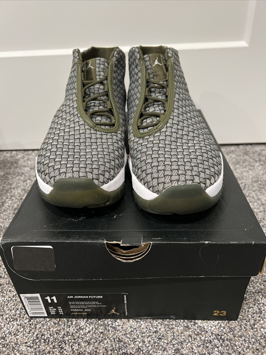 Nike Jordan Future Olive Canvas 2018 Mens Size 11 Box Included