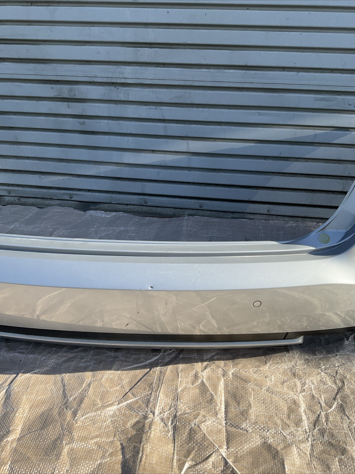 14-17 Maserati Quattroporte Q4/S Rear Bumper Cover Silver Paint Code 817/B OEM