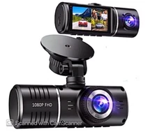 Dash Cam Car Dual Lens Front/Rear/Inside Video Recorder Camera G-sensor HD 1080p